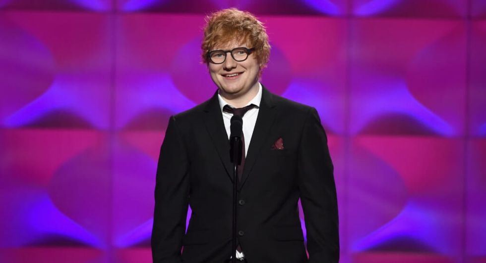 Ed Sheeran attends awards show