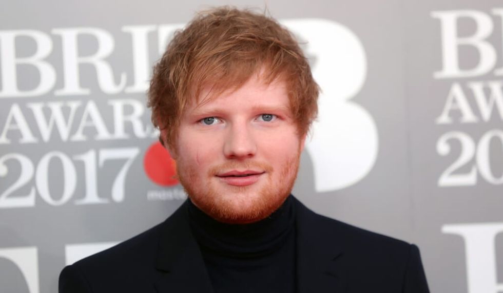 Ed Sheeran attends awards show