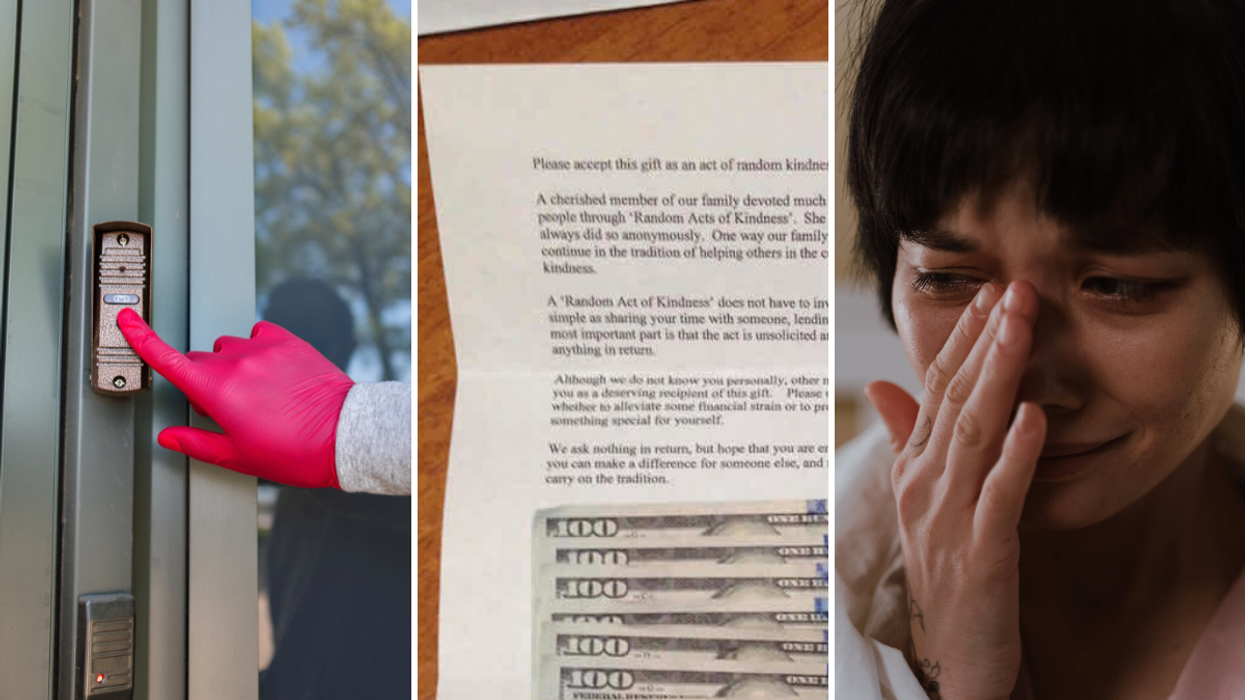 Elderly Man Rings Stranger’s Doorbell and Gives Her an Envelope - What She Finds Inside Causes Her to Break Down