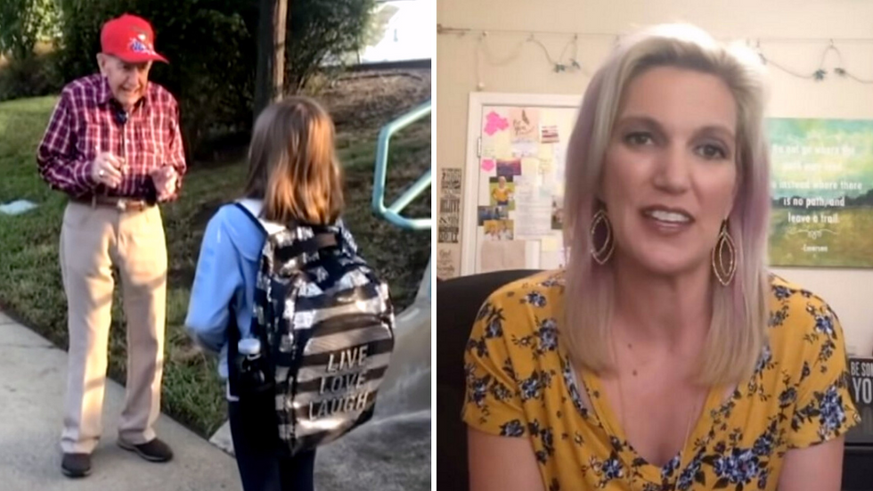 Girl Tells Worried Mom She Talks to an Elderly Man Every Morning - And the Conversations Are Surprising