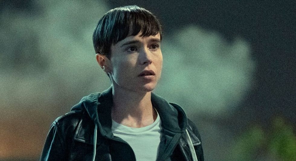 Elliot Page in the Umbrella Academy.