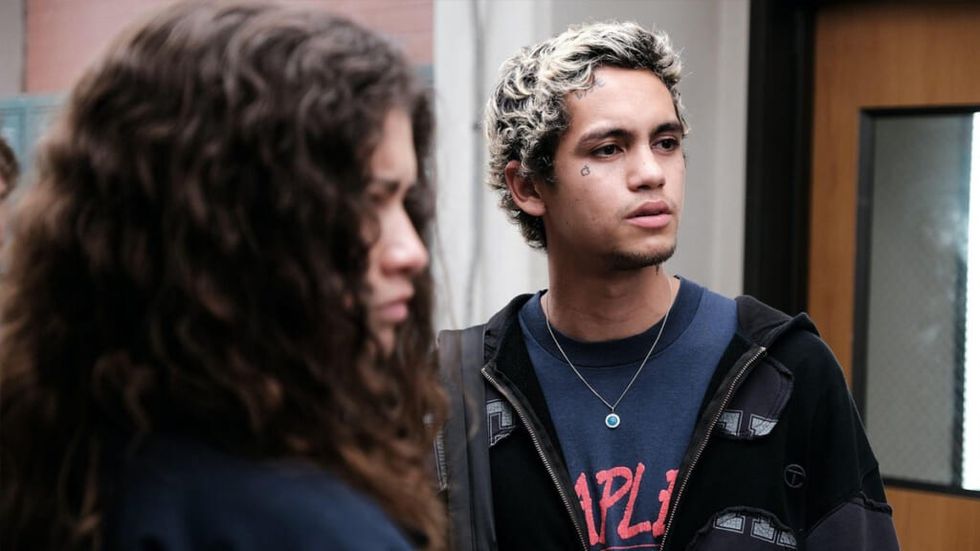 Elliott and Rue in Euphoria's school