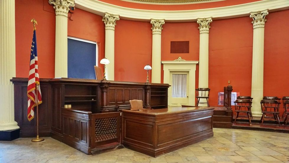 empty courtroom
