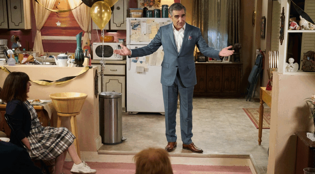 Eugene Levy as Johnny Rose on Schitt's Creek