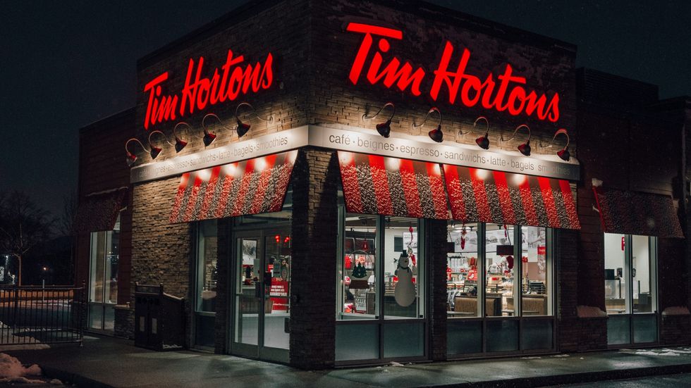 exterior of Tim Hortons