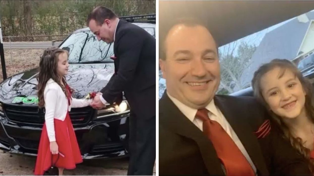 Heroic Police Officer Steps in to Take Girl to Father-Daughter Dance