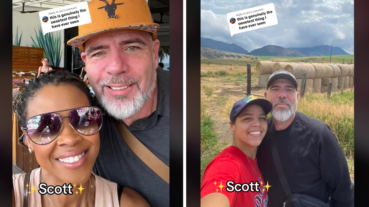 Father taking pictures with his daughter