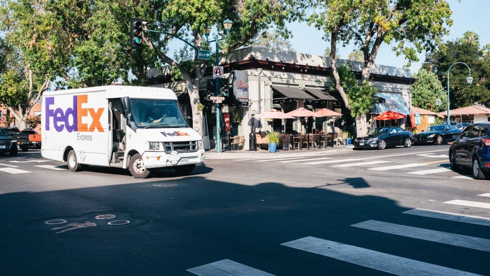 FedEx delivery truck