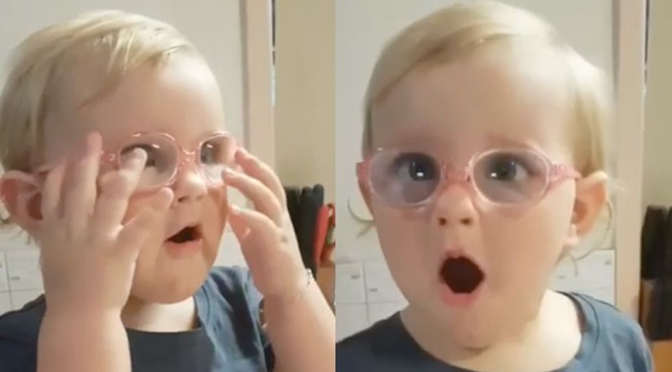 14-Month-Old Girl Sees Clearly For The First Time in New Glasses (VIDEO)