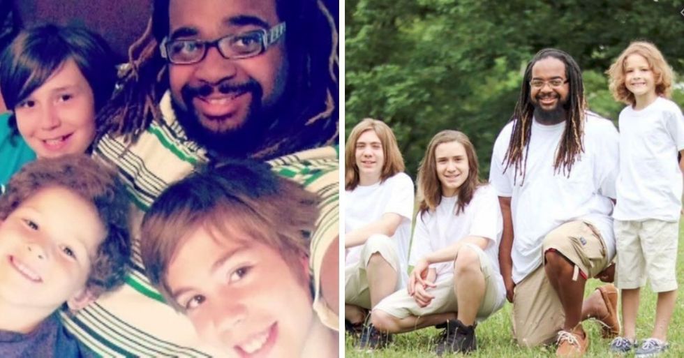 Single Man Who Grew Up Without Parents Saves 3 Boys From Foster Care