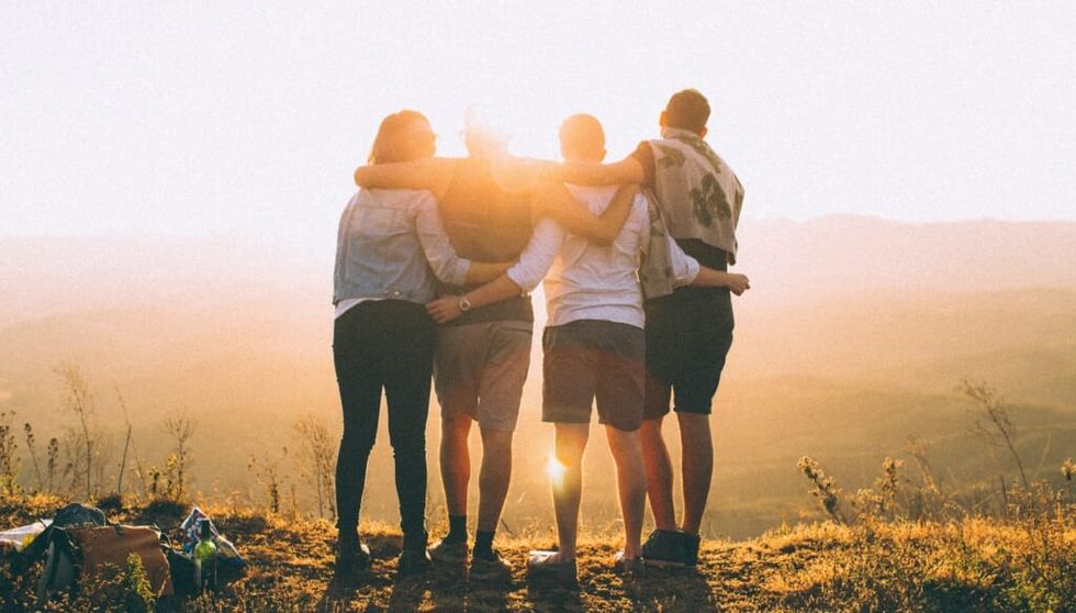 friends enjoying a moment