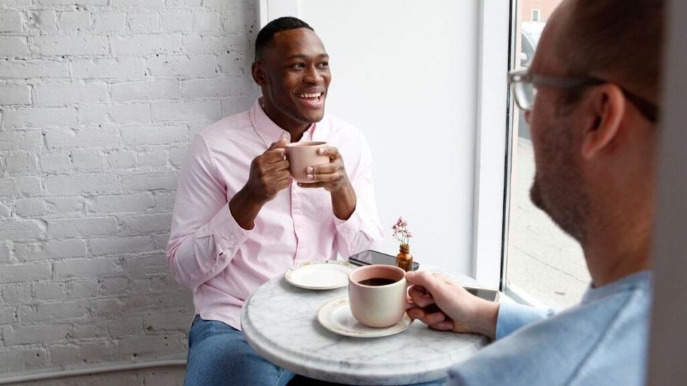 friends on a coffee date