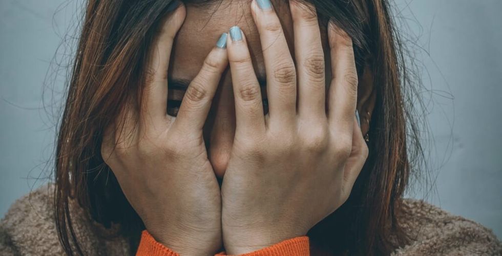 frustrated young woman