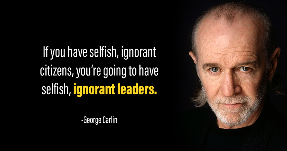 George Carlin quotes about politics