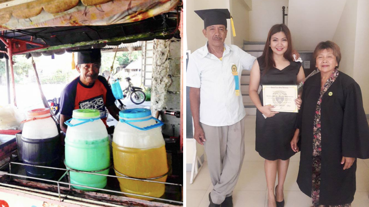 Street Vendor Works Hard And Sends Four Daughters To College Despite People Making Fun Of Them