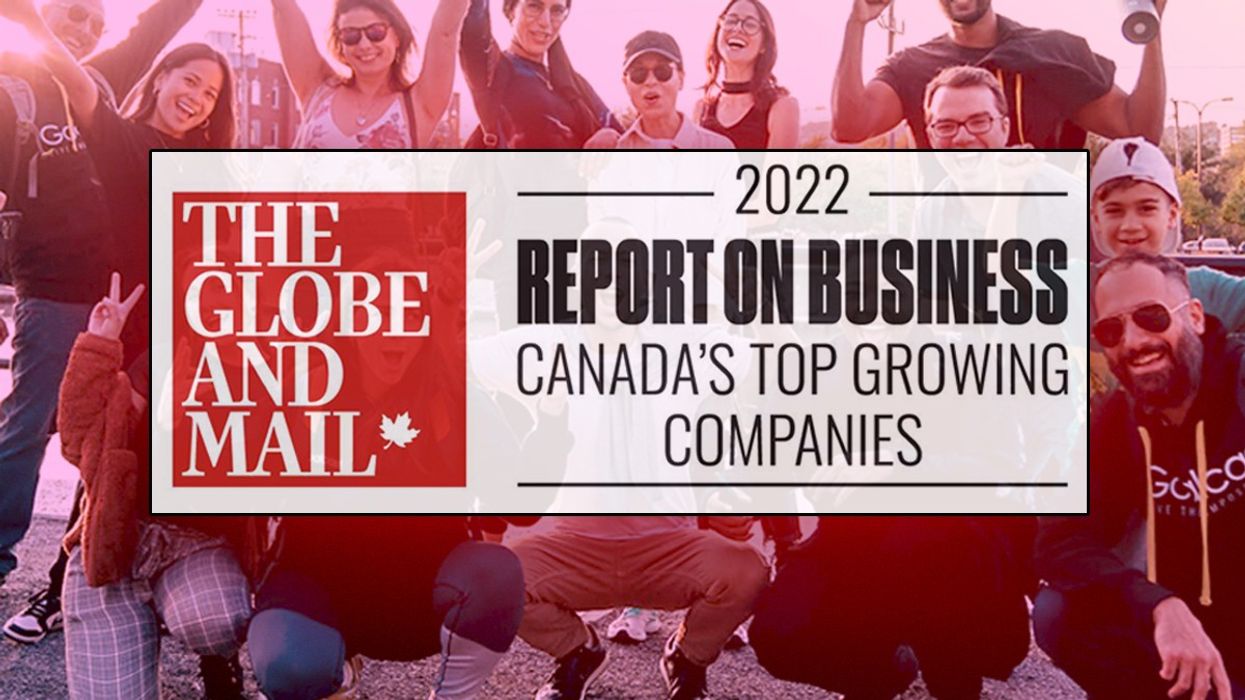 Goalcast Ranked One of Canada's Top Growing Companies in 2022 by The Globe and Mail