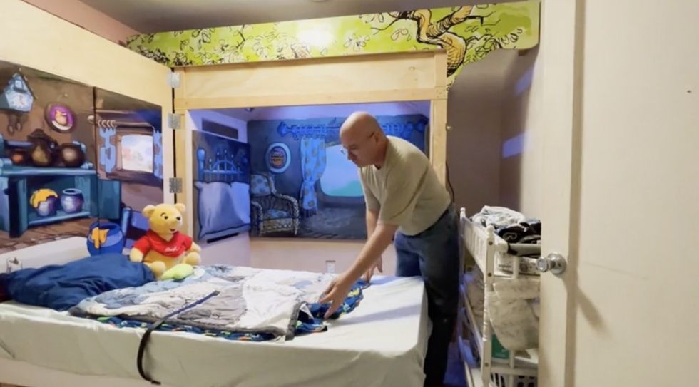 Man With Autistic Grandson Custom Builds Amazing Magical Safety Bed  Takes the Internet by Storm