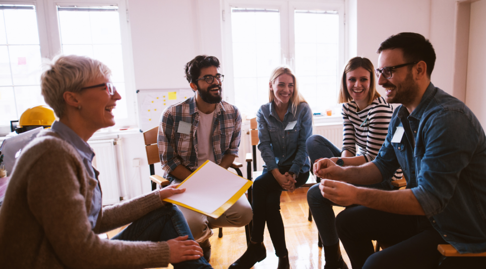 group of people smiling