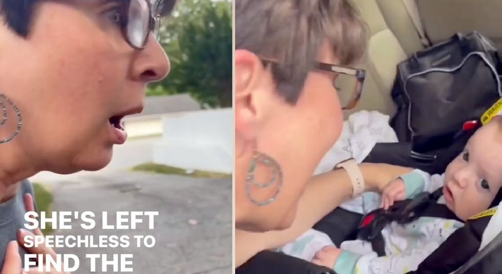 Grandma Finds Newly Adopted Grandson in Car - She Is Left In Tears