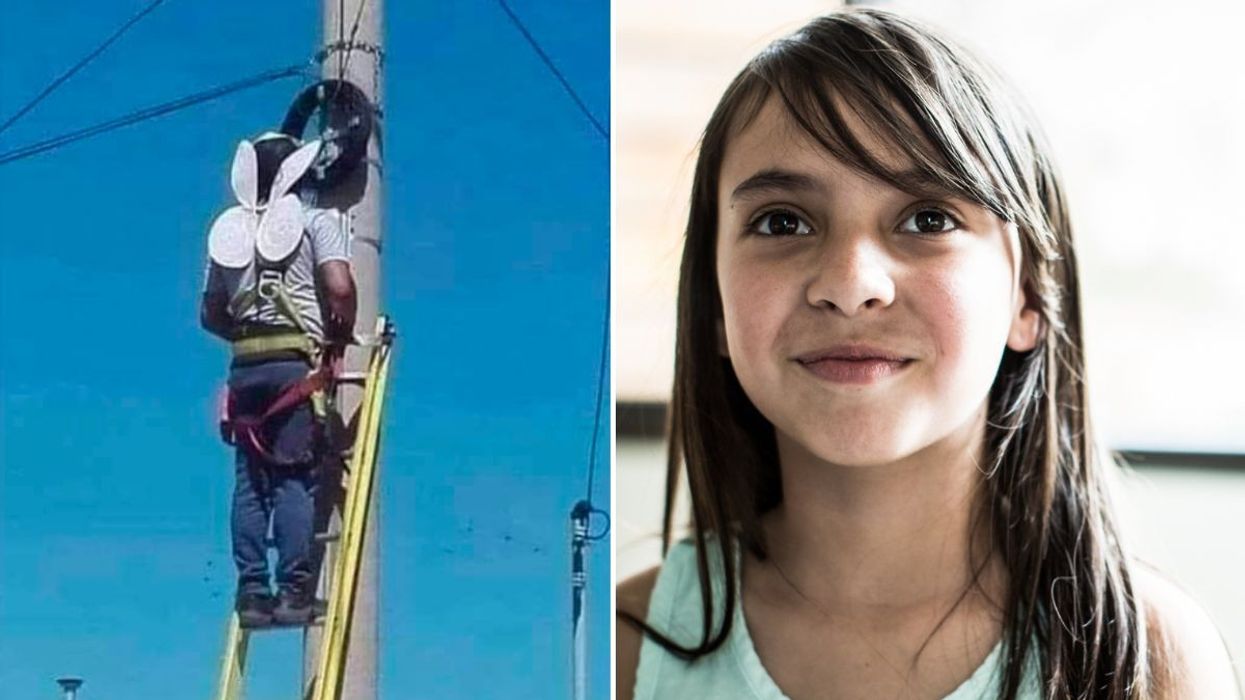 Power Line Repairman Wears Angel Wings Every Day to Work – The Reason Why Will Bring Tears to Your Eye