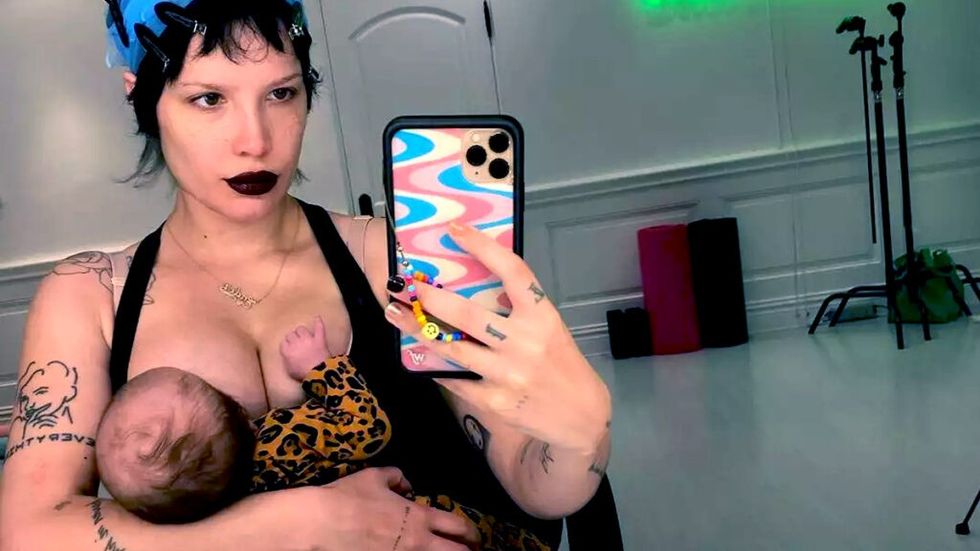 Halsey breastfeeding their child ender 1024x576