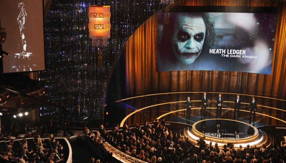 Heath Ledger posthumously wins an Academy Award
