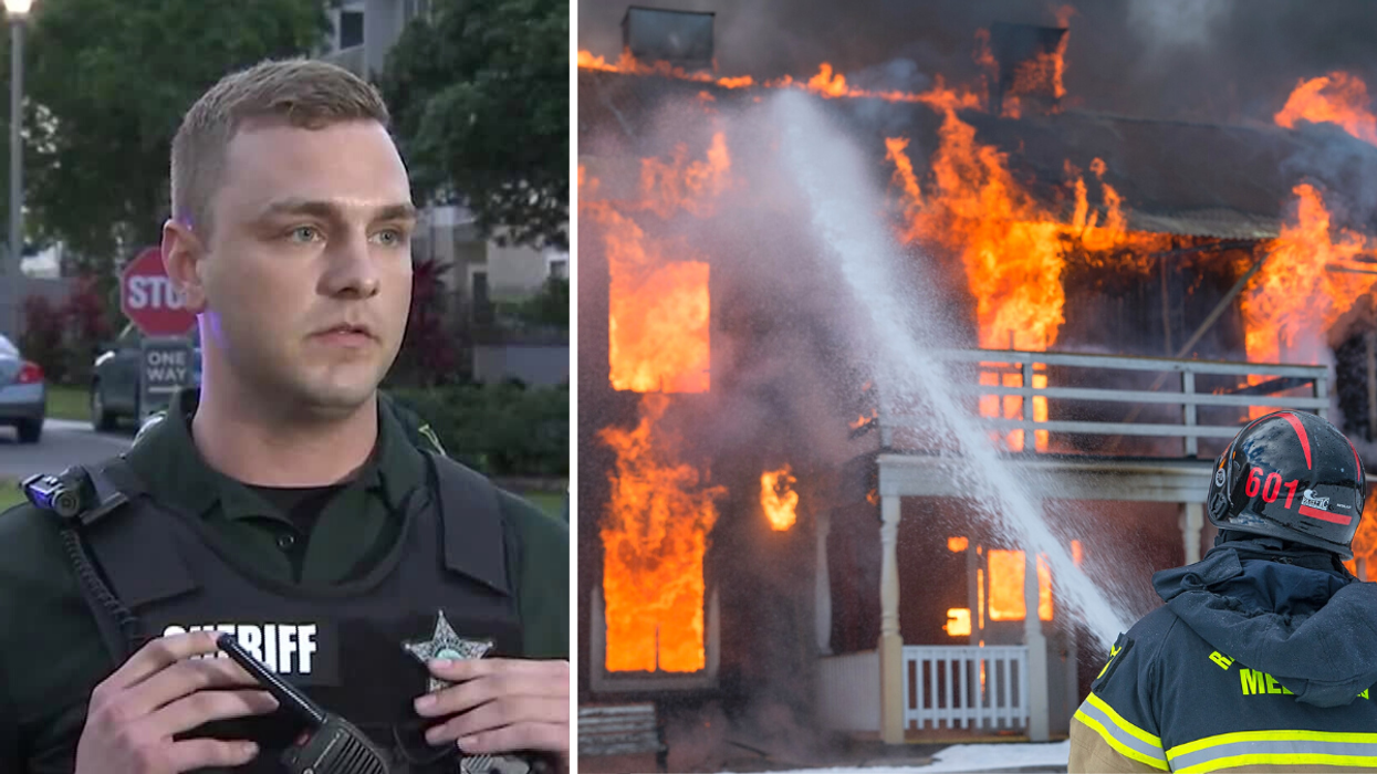 Police Save Baby from a Deadly House Fire - The Impossible Rescue Is Caught on Video
