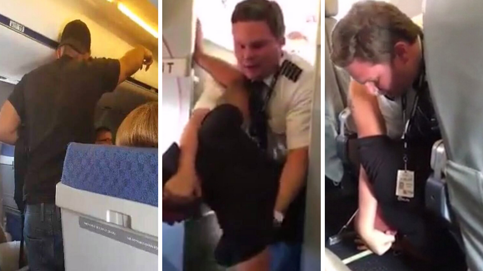 Violent Passenger Attacks Flight Attendant - Heroic Pilot Steps In With Choice Words