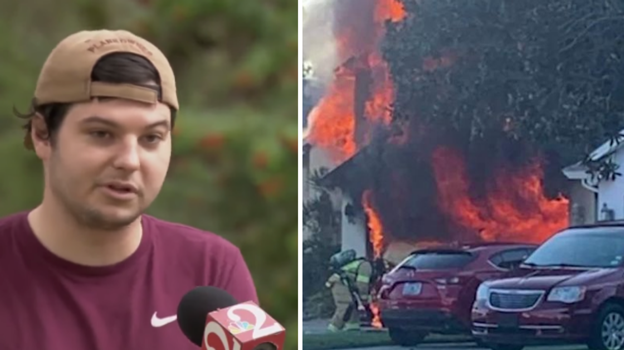 Heroic Amazon Driver Runs Into Burning Home To Save Man Trapped Inside Deadly Fire