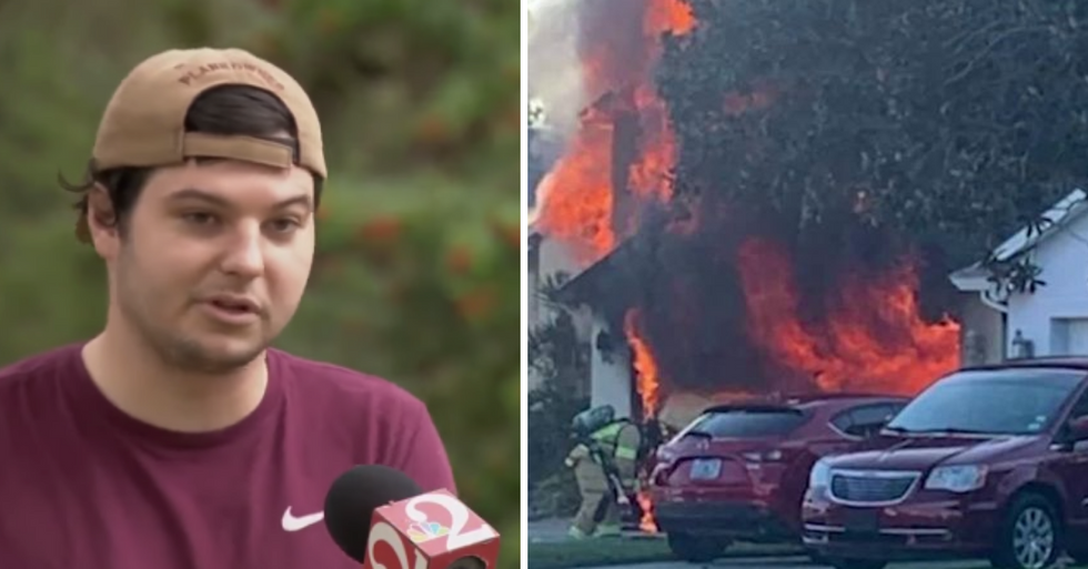 Heroic Amazon Driver Runs Into Burning Home To Save Man Trapped Inside Deadly Fire