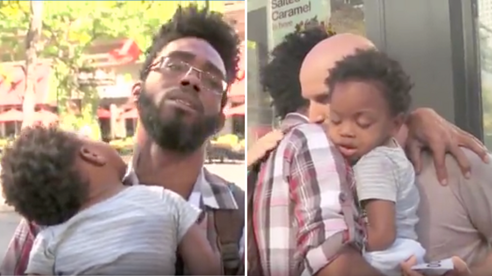 Young Dad and His Son Are Homeless in a Brand New City - Then, They Bump Into a Mysterious Stranger