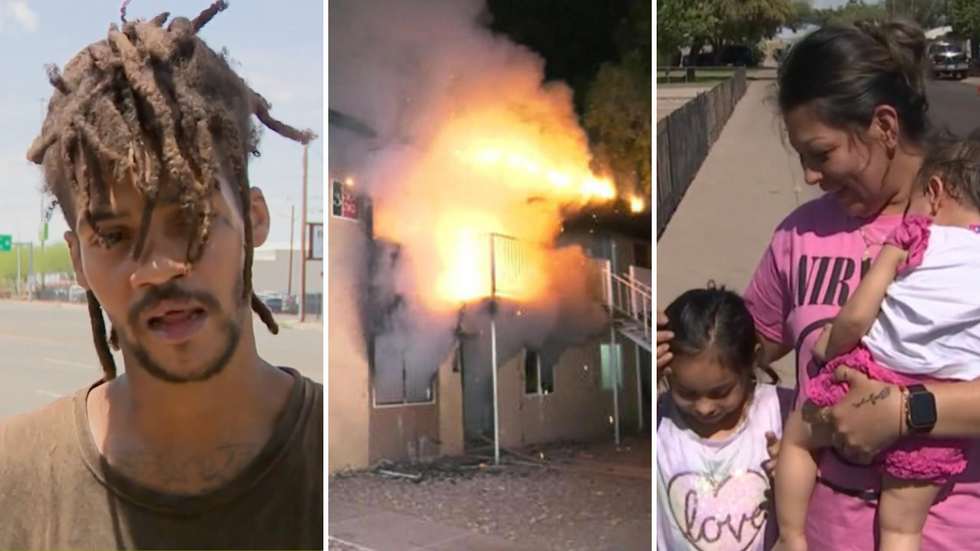 Mom and Her 2 Kids Are Trapped in an Apartment Fire - One Local Homeless Man Tells Them All to Drop Out of the Window