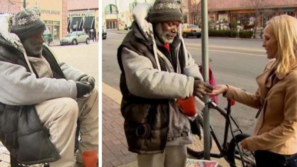 Woman Loses Engagement Ring In Homeless Man's Change Cup - He Returns It