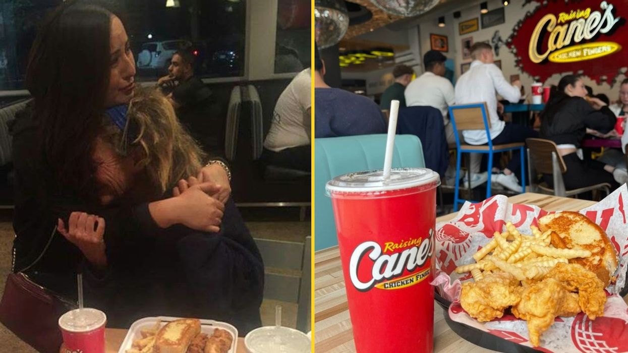 Homeless Woman Begs For Scraps In Restaurant Customer Gives Her Leftovers Then Does Even More