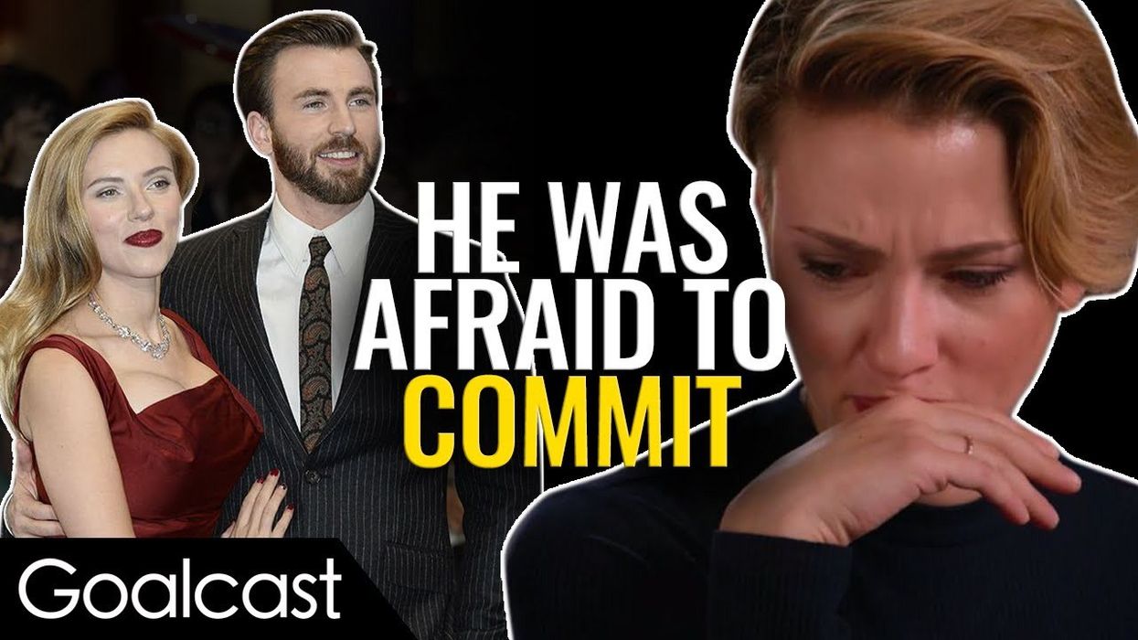 Watch How Scarlett Johansson and Chris Evans Save Each Other