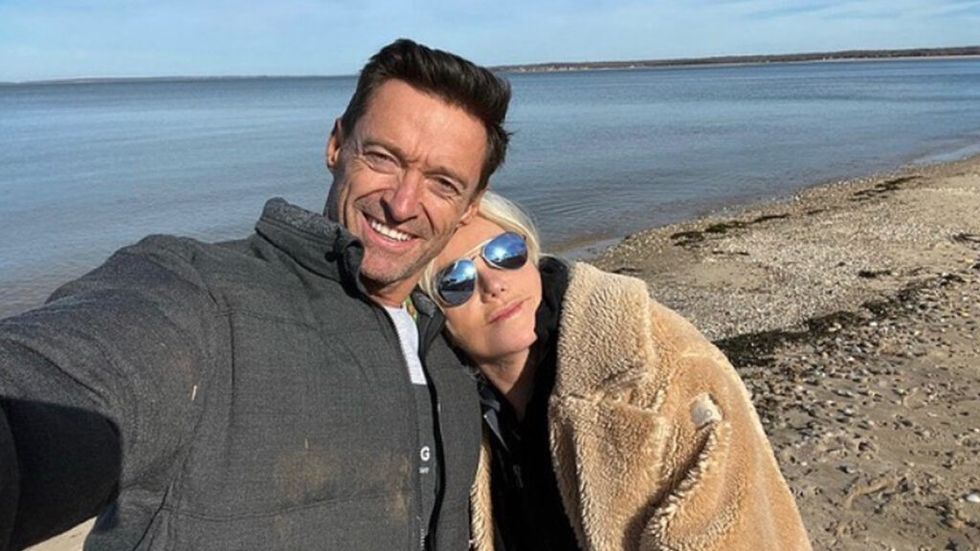 How Hugh Jackman and Deborra-Lee Furness on a beach