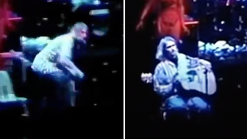 Nirvana’s Kurt Cobain Notices a Man Trying to Assault Female Fan From Stage - Rushes to Do This