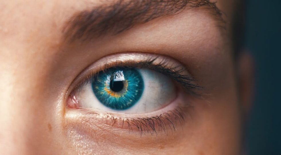 human psychology symbolized through the human eye