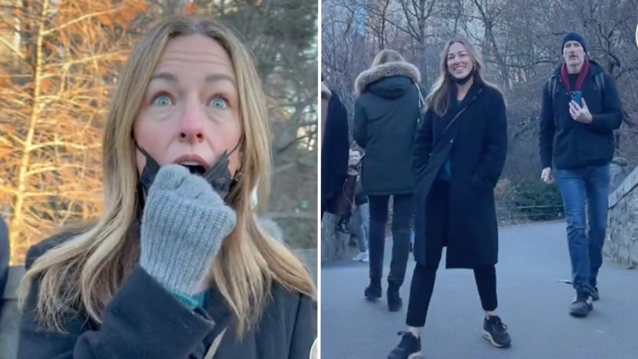 Man Shows Up Behind a Woman While She Is Taking a Photo During Vacation - And Did Something That Shocked Her