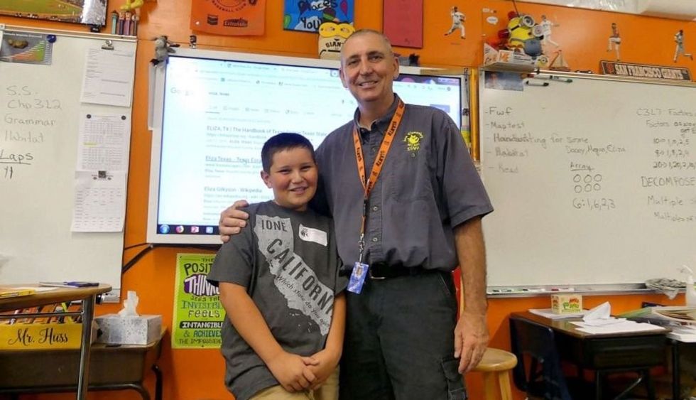 Huss janitor and principal