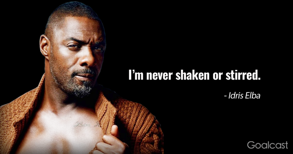 Idris Elba Quote on shaken or stirred