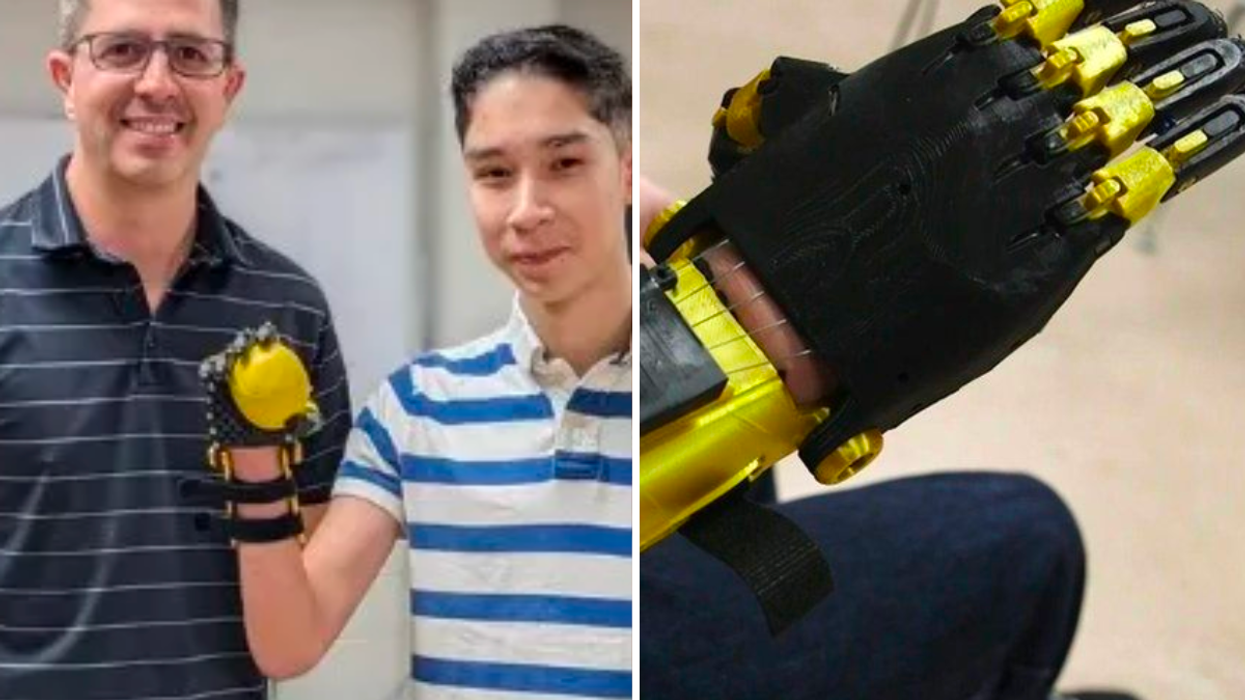 The New Kid at School Has an Underdeveloped Right Hand — So His Classmates Miraculously Create a Robotic Hand for Him