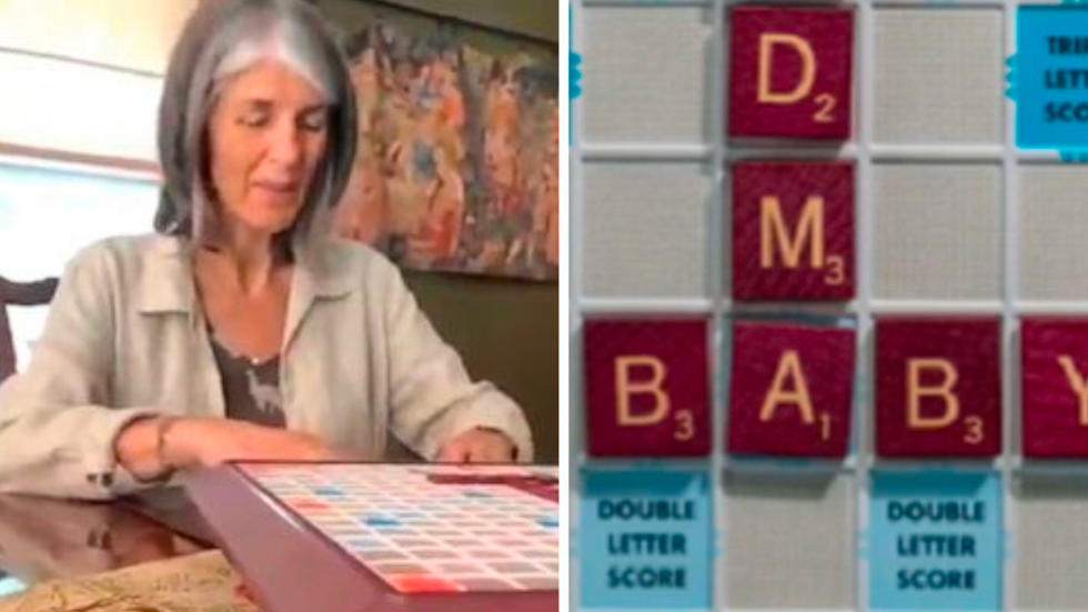 Couple Surprises Soon-To-Be Grandma With A Touching Baby Announcement With Help From Scrabble
