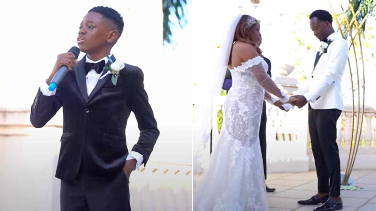 Boy Sings Solo at His Parents' Vow Renewal Ceremony And Brings Viewers Across the World to Tears