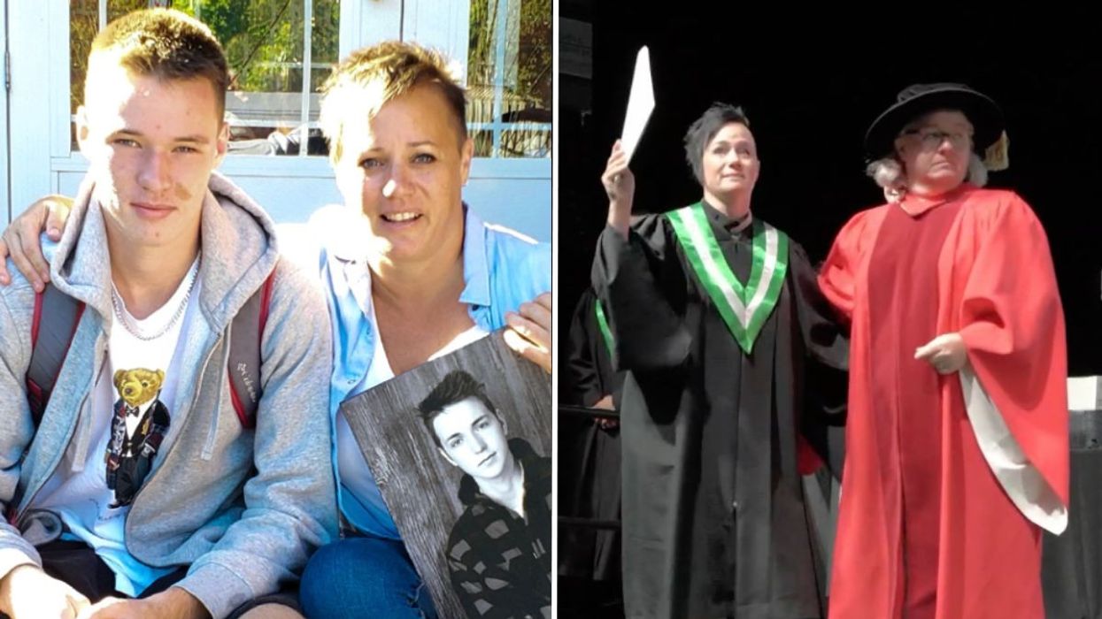 Inspired by Her Sons Dying Wish, Woman Graduates From College in His Place With the Highest Rank