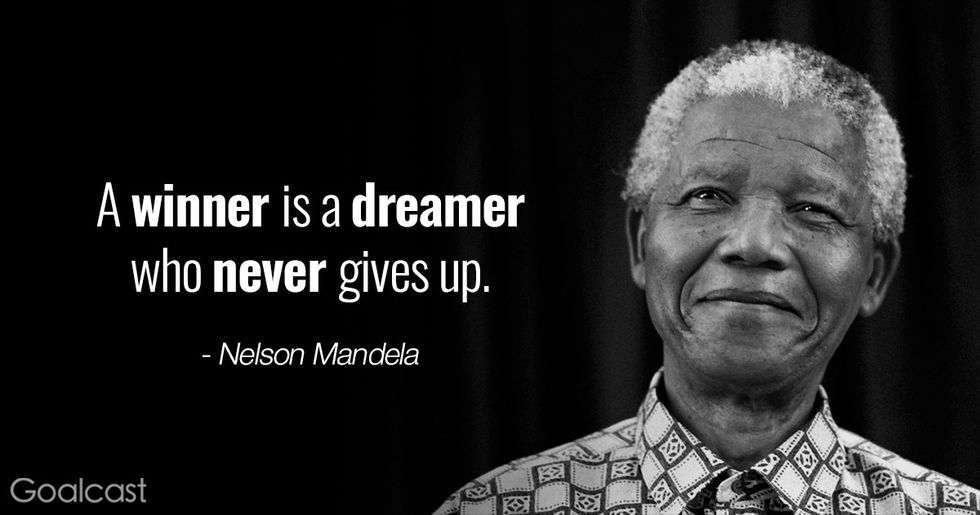 Inspiring Nelson Mandela quotes - A winner is a dreamer who never gives up