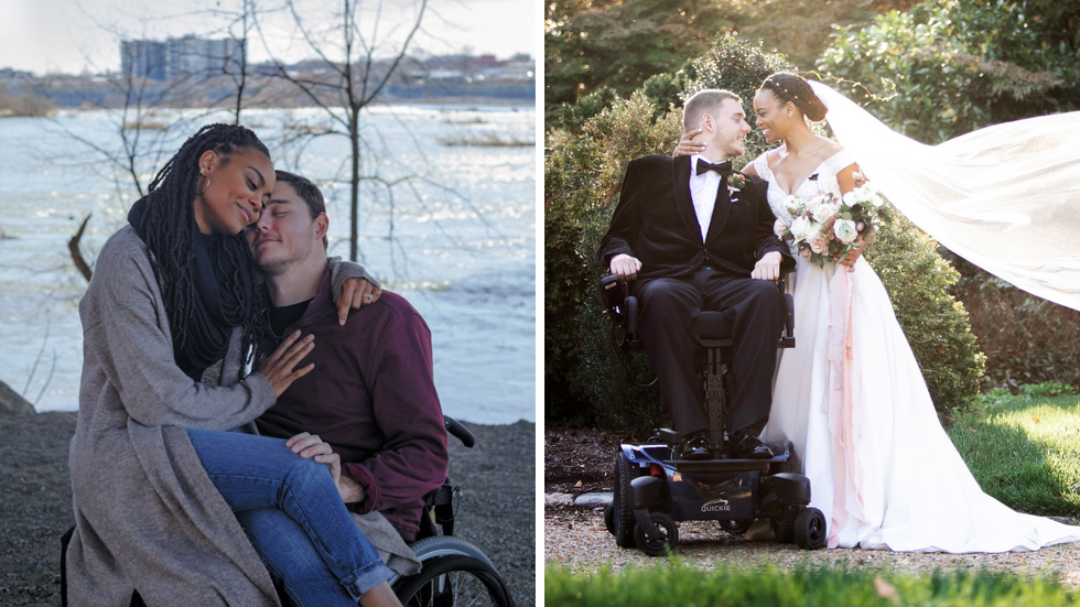 Interabled Couple Gets Married Despite Naysayers, Proving That Love Is For Everyone