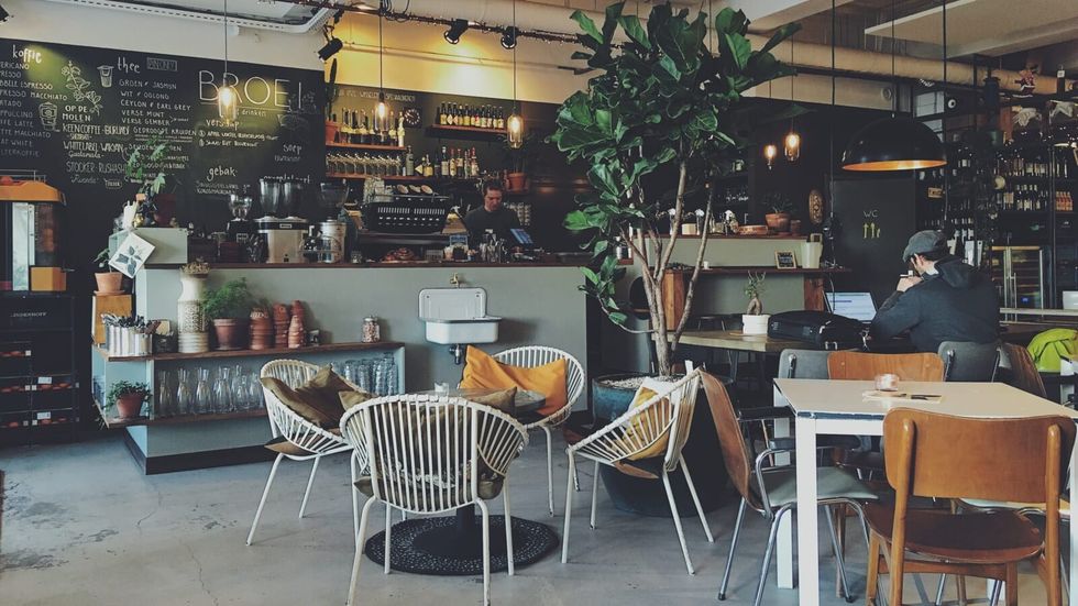 interior of a coffee shop