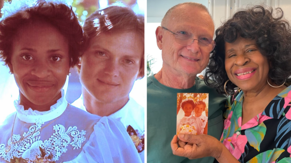 interracial couple wedding