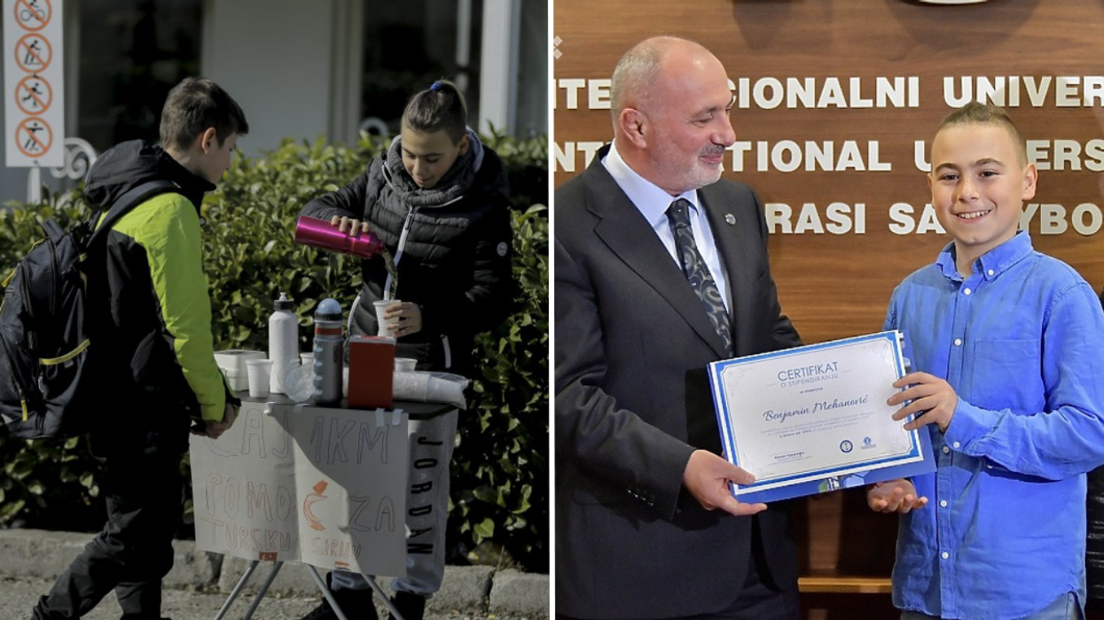 13-Year-Old Sells Tea on the Street in the Cold for Earthquake Victims - University Awards Him a Full Scholarship